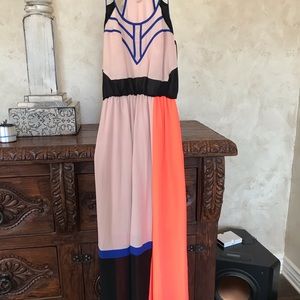 Maxi blocked dress